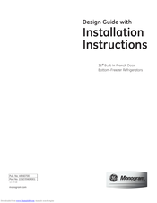 Monogram WX08X10025 Design And Installation Manual