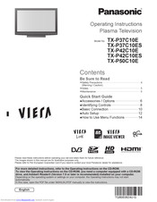 Panasonic Viera TX-P42C10ES Operating Instructions Manual