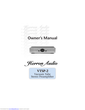 Herron Audio VTSP-2 Owner's Manual