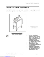 Wells WFPE-68KFC Quick Manual