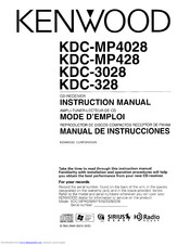 Kenwood KDC-MP328 Instruction Manual