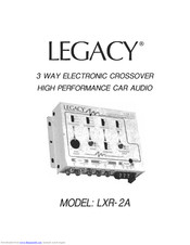 Legacy LXR-2A Manual