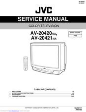 JVC AV-20420/SA Service Manual
