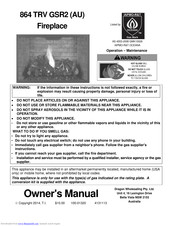 Dragon Wholesaling 864 TRV GSR2 Owner's Manual