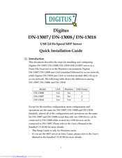 Digitus DN-13018 Quick Installation Manual