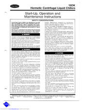 Carrier 19DK Operating And Maintenance Instructions Manual