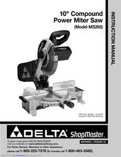 Delta ShopMaster MS265 Instruction Manual