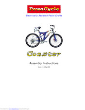 Powacycle Coaster Assembly Instructions Manual