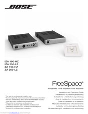 Bose FreeSpace IZA 190-HZ Manuals | ManualsLib