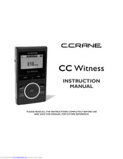 C. Crane CC Witness Instruction Manual
