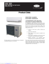 Carrier 40QNC036 Product Data