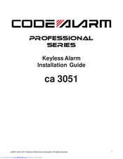 Code Alarm CA 3051 Installation Manual