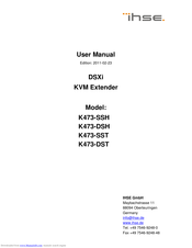 IHSE K473-SSH User Manual