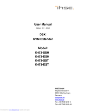 IHSE K473-DST User Manual