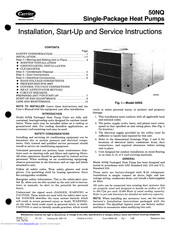 Carrier 50NQ018 Installation, Start-Up And Service Instructions Manual