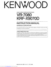 Kenwood VR-7080 Instruction Manual