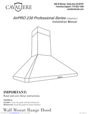 Cavaliere AirPro 238 Professional PS31 Manuals | ManualsLib