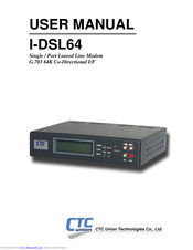 CTC Union I-DSL64 User Manual