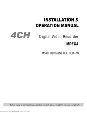 AVE MVDR5000 Installation & Operation Manual