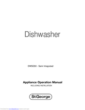 St George DWSG50 Appliance Operation Manual