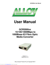 Alloy GCR2000xx User Manual