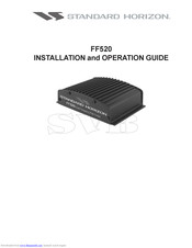 Standard Horizon FF520 Installation And Operation Manual