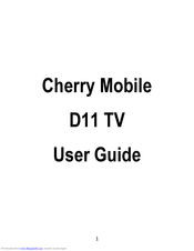 Cherry D11 TV User Manual