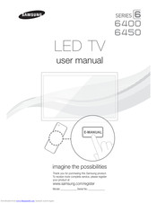 Samsung UN55D6400 User Manual
