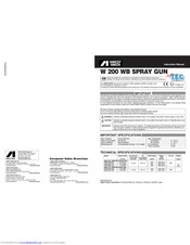 Anest Iwata W 200 WB Instruction Manual