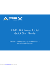 Apex Digital AP-7S118 Quick Start Manual