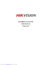 HIKVISION DS-8100HFI-ST Series User Manual