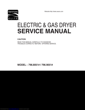 Kenmore 796.8051 Service Manual
