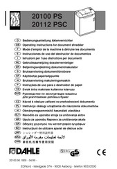 Dahle Dahle 20112 PSC Operating Instructions Manual