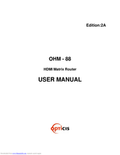 Opticis OHM-88 User Manual