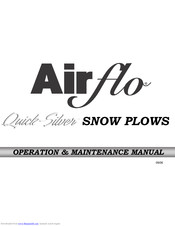 Air-Flo Quick-Silver QSC-75 Operation & Maintenance Manual
