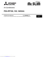 Mitsubishi Electric Mr.Slim PEA-RP125 Operation Manual
