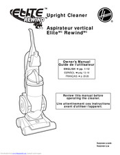 Hoover Aspirateur vertical Elite Rewind Owner's Manual