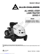 Allis-Chalmers Series 0 AC23460AWS Operator's Manual
