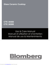 Blomberg CTE36500 Use & Care Manual