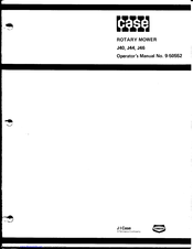 Case J40 Operator's Manual
