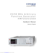Hameg HMF2550 Manual