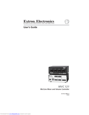 Extron electronics MVC 121 User Manual