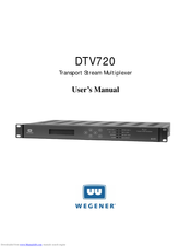 Wegener DTV 720 User Manual