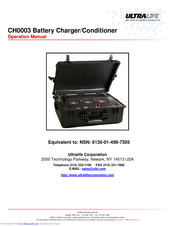 UltraLife CH0003 Operation Manual