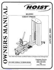Hoist Fitness KL2301 Owner's Manual