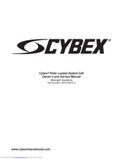 Cybex Plate Loaded 16210 Seated Calf Owner's And Service Manual