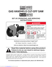 Chicago Electric 66753 Set Up, Operating, And Servicing Instructions