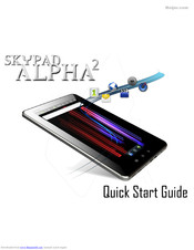 SkyTex Skypad Alpha2 Lluick Start Manual