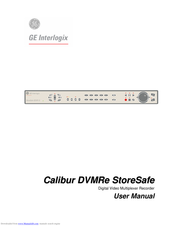 GE StoreSafe SDVR-10 User Manual