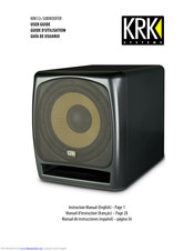 KRK 12s User Manual